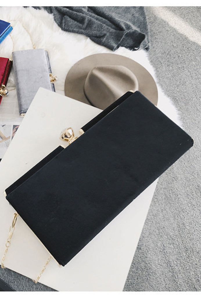 Women Crossbody Hook Closure Solid Color Party Handbag