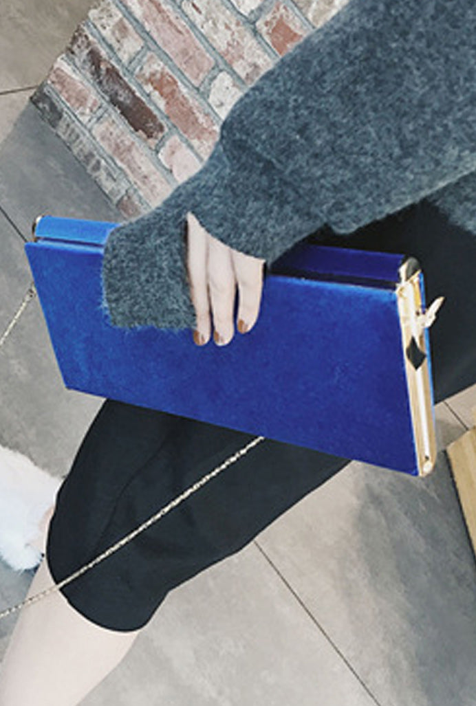 Women Crossbody Hook Closure Solid Color Party Handbag