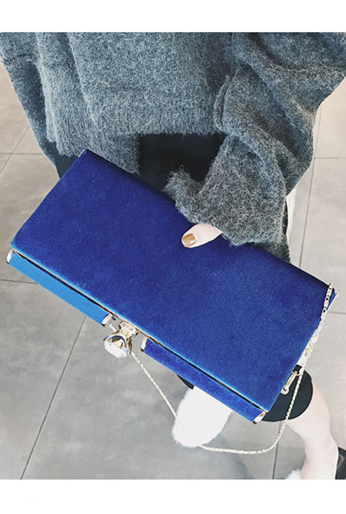 Women Crossbody Hook Closure Solid Color Party Handbag