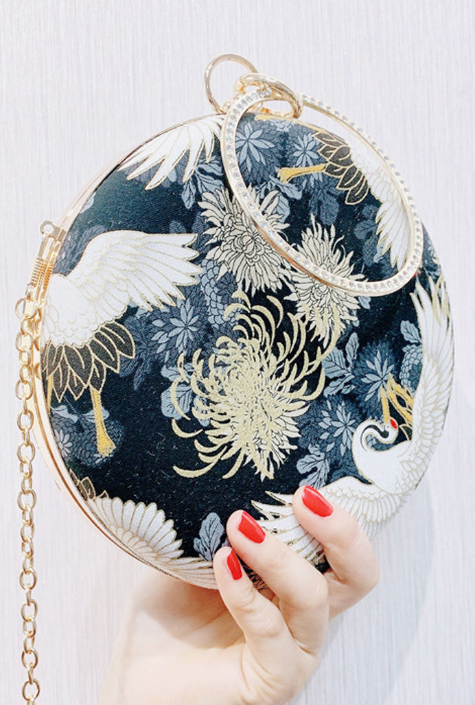 Women Stylish Printed Pattern Ring Holder Clutch