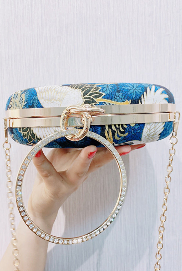 Women Stylish Printed Pattern Ring Holder Clutch