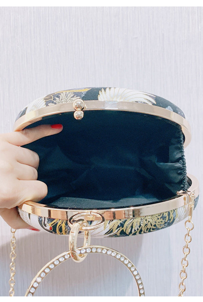 Women Stylish Printed Pattern Ring Holder Clutch