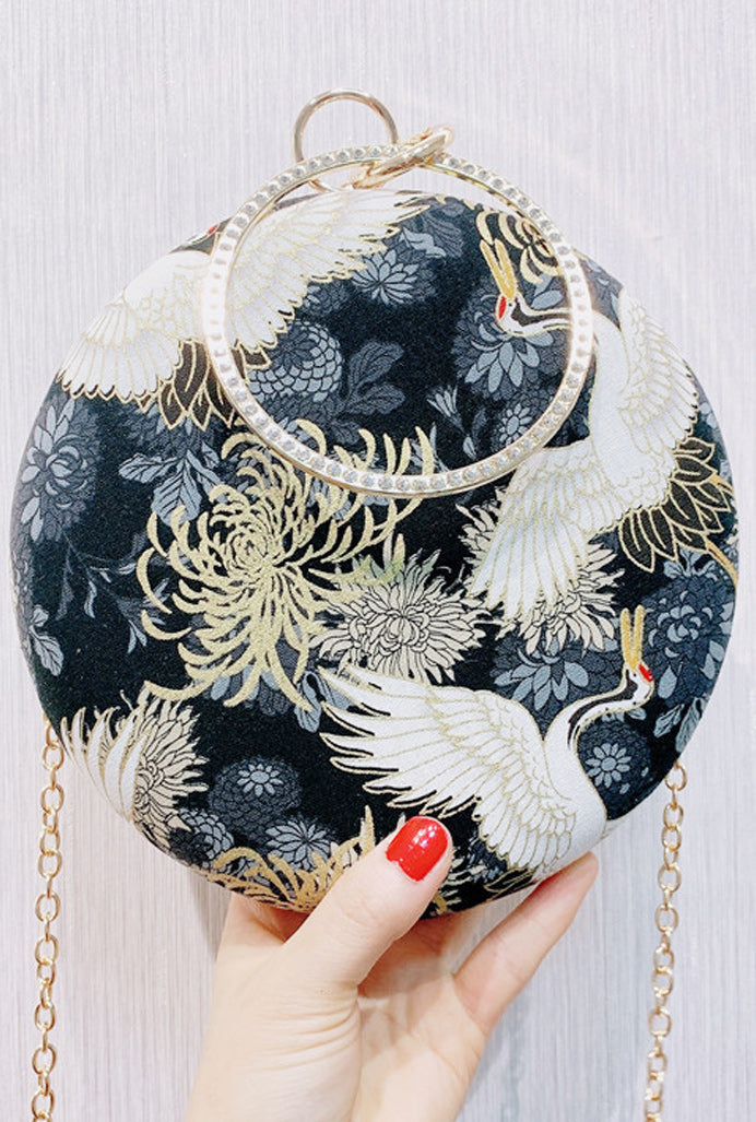 Women Stylish Printed Pattern Ring Holder Clutch