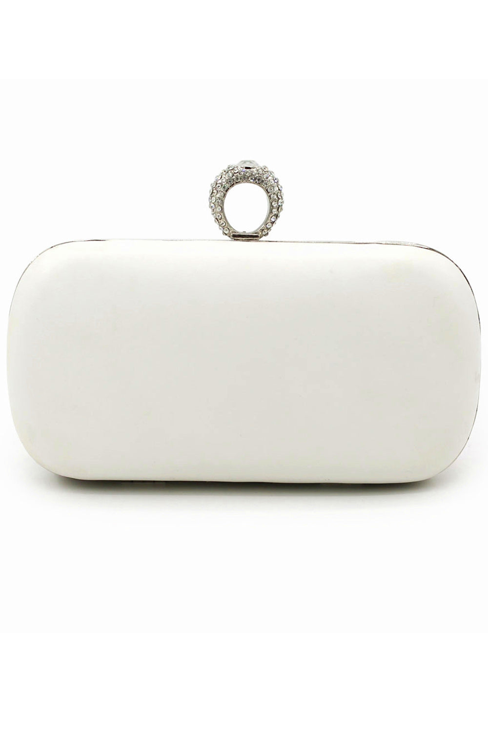 Women Flower Embroidered Ring Hook Clutch
