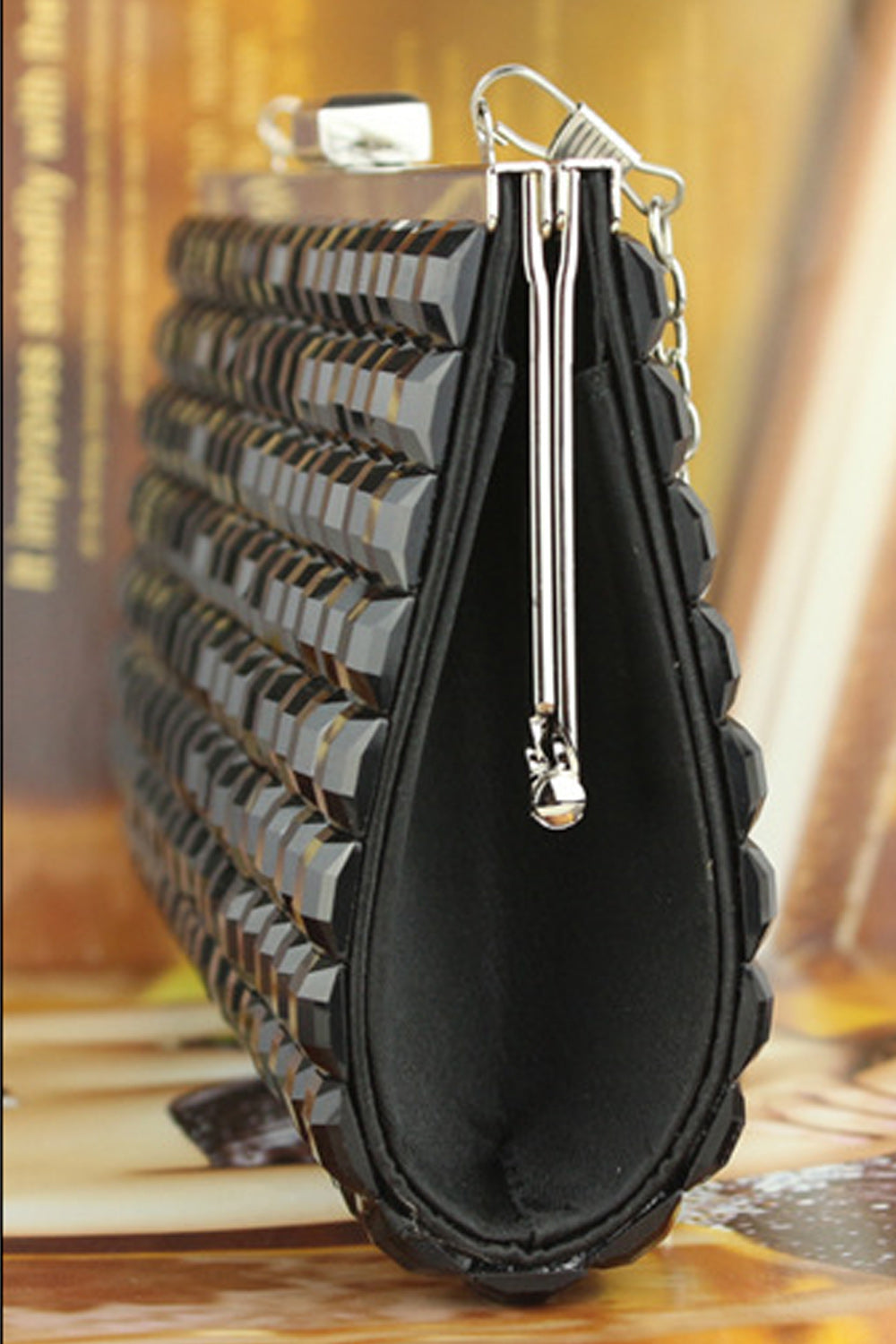 Women Rhinestone Shiny Fashion Bride Clutch Bag