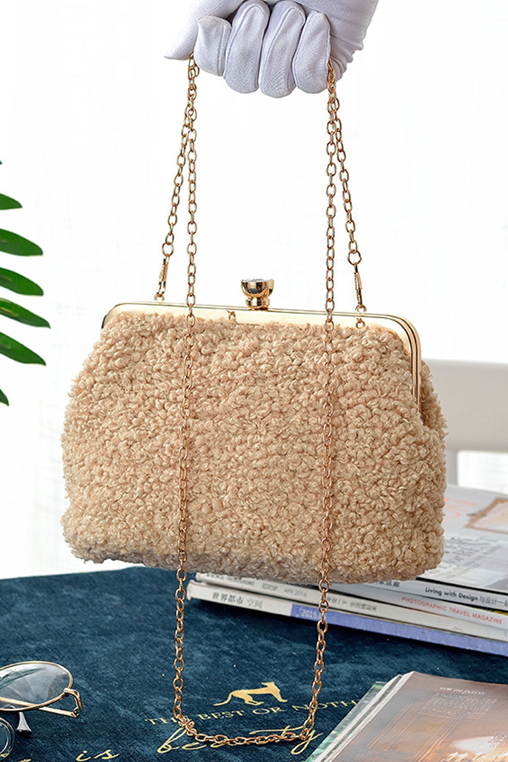 Women Soft Fashion Strap Dinner Clutch Bag