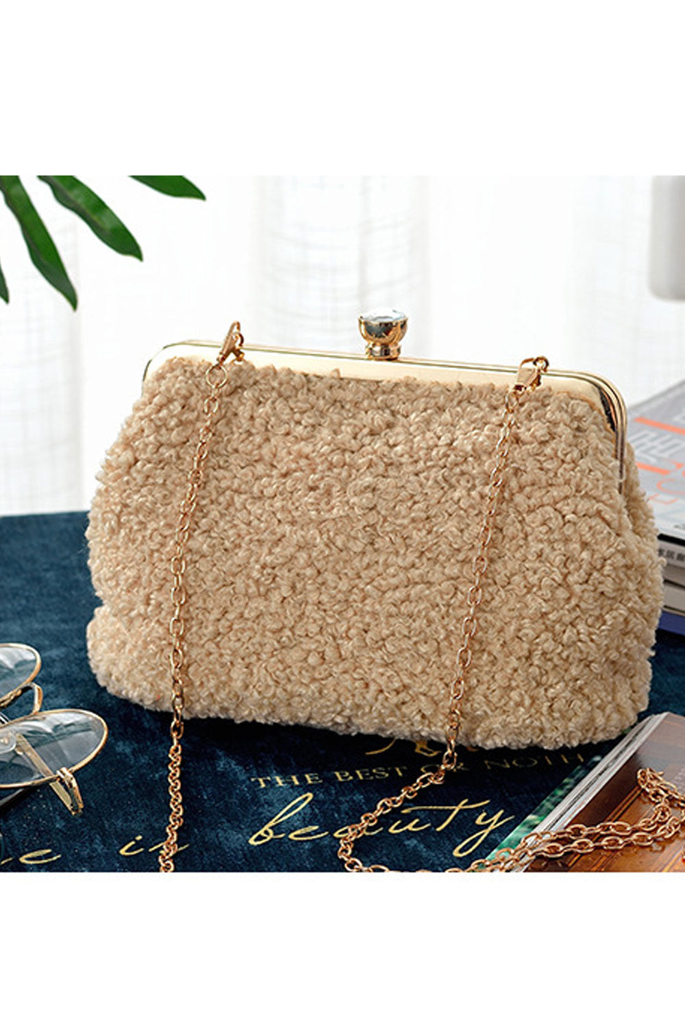 Women Soft Fashion Strap Dinner Clutch Bag