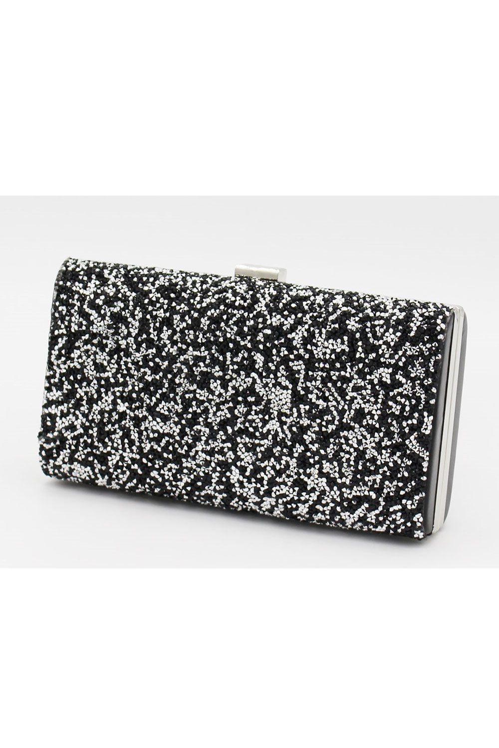 Women Stylish Shiny Rhinestone Clutch Strap Bag.