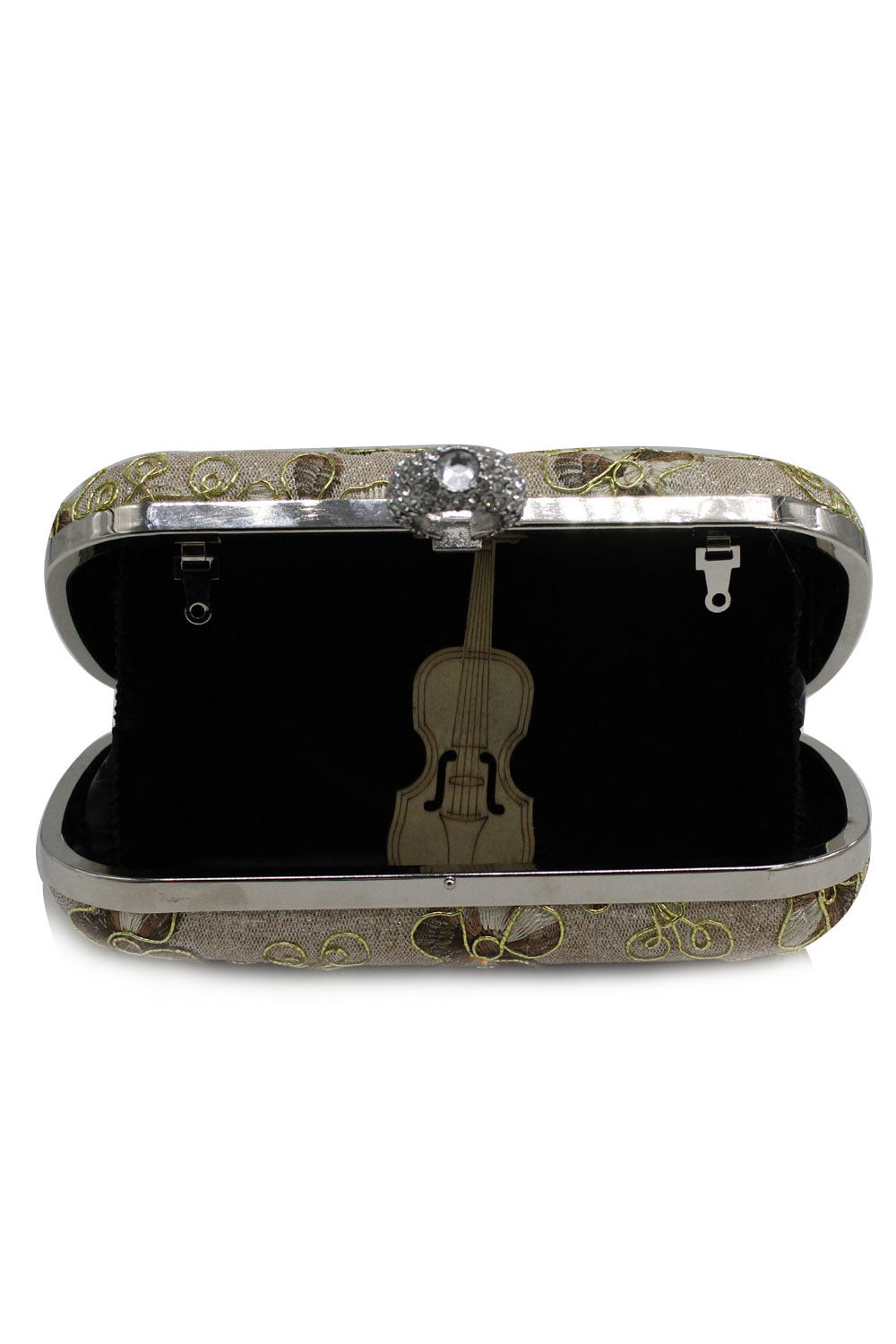 Women Lace Flower Ring Style Party Clutch Bag