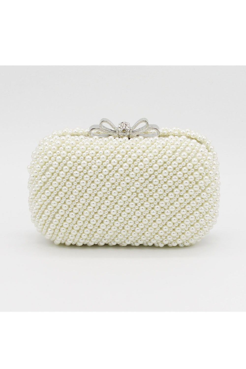 Women Charming Pearls Decorated Party Clutch Bag