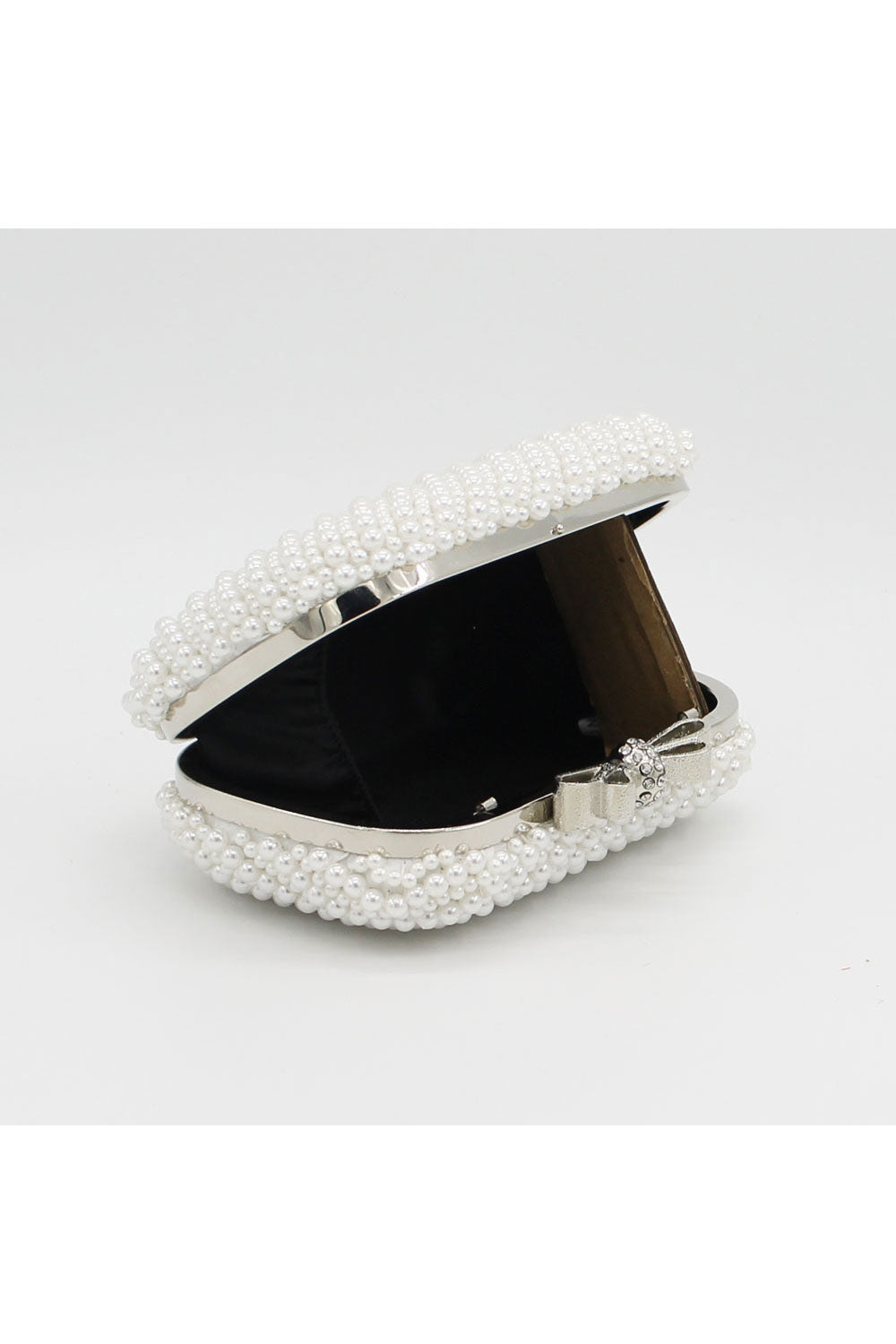 Women Charming Pearls Decorated Party Clutch Bag