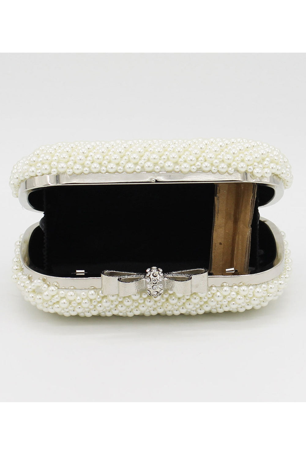 Women Charming Pearls Decorated Party Clutch Bag