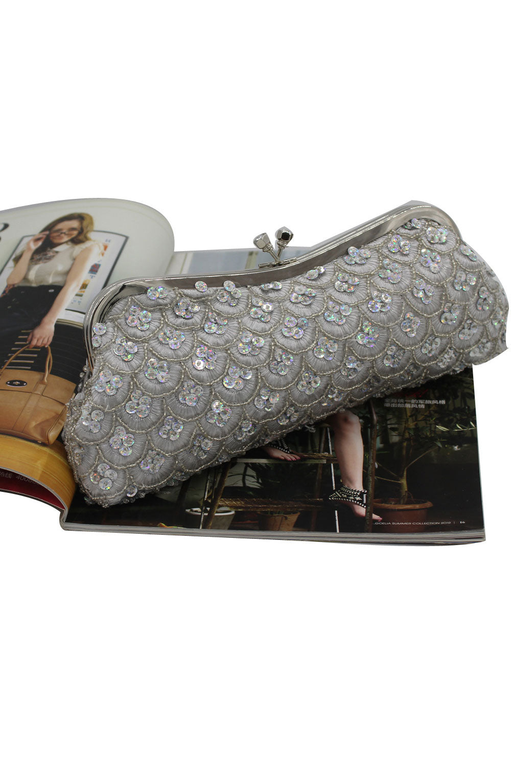 Women Exquisite Beads Party Clutch Bag