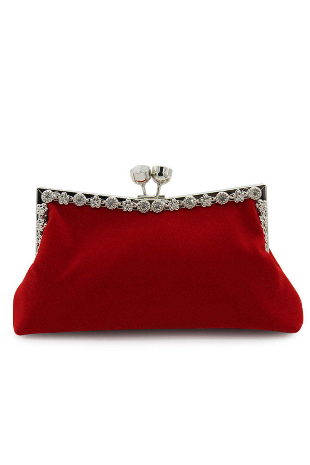 Women Elegant Solid Color Evening Clutch Bag