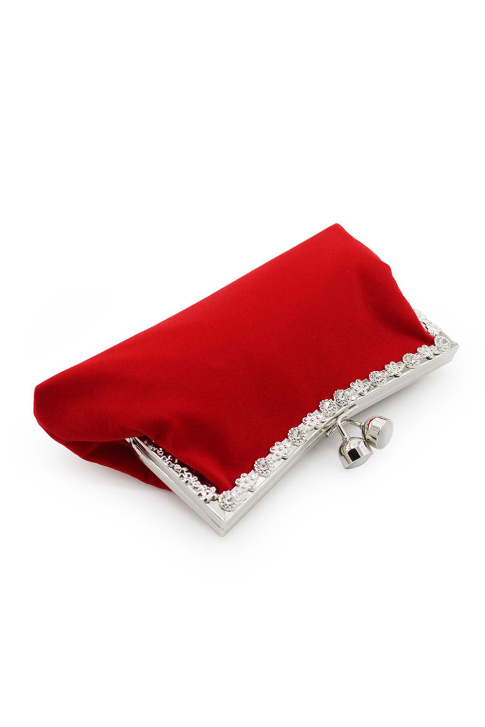 Women Elegant Solid Color Evening Clutch Bag