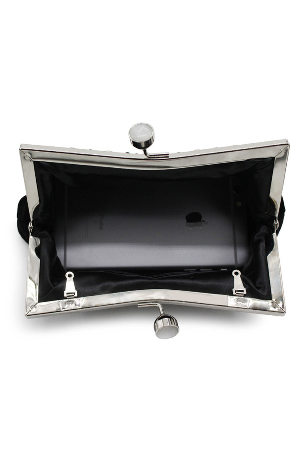 Women Elegant Solid Color Evening Clutch Bag