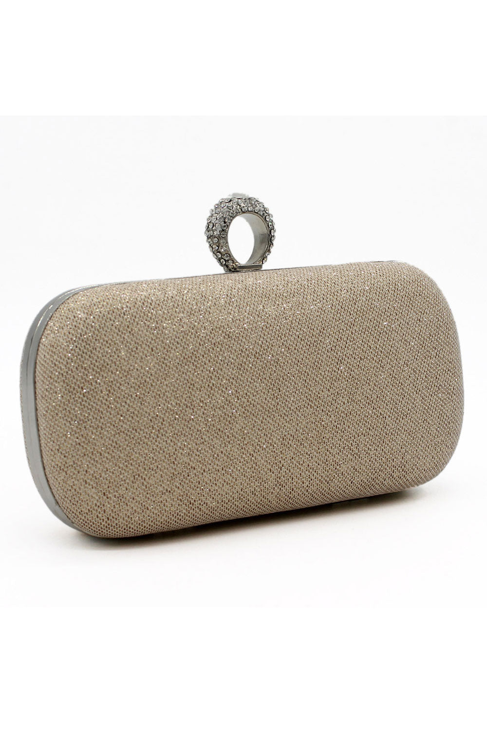 Women Fashion Ring Hook Closure Party Clutch