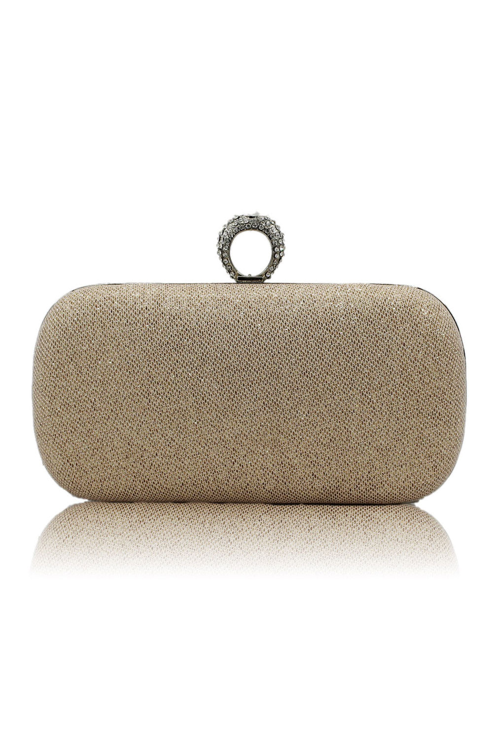 Women Fashion Ring Hook Closure Party Clutch