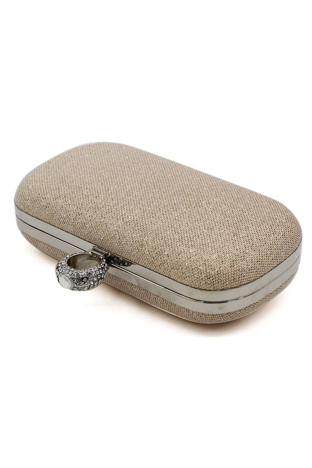Women Fashion Ring Hook Closure Party Clutch