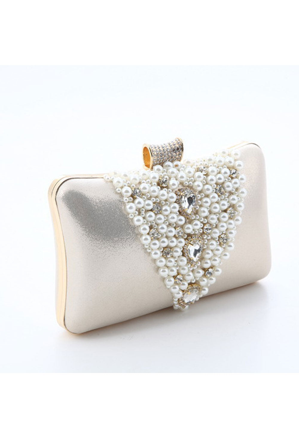Women Pearls Rhinestone Fashion Party Handbag