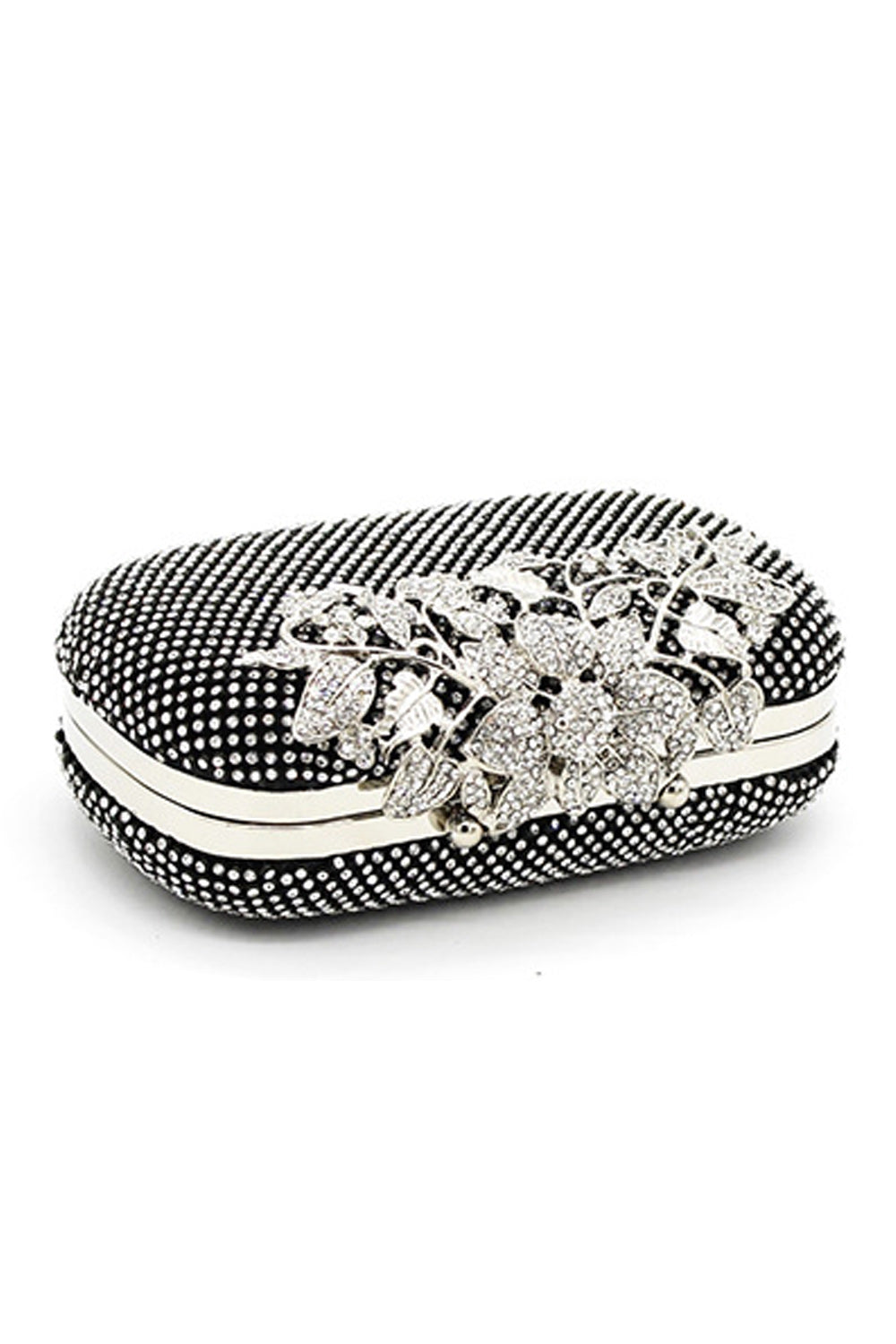 Women Fashionable Beads Decorated Clutch Bag