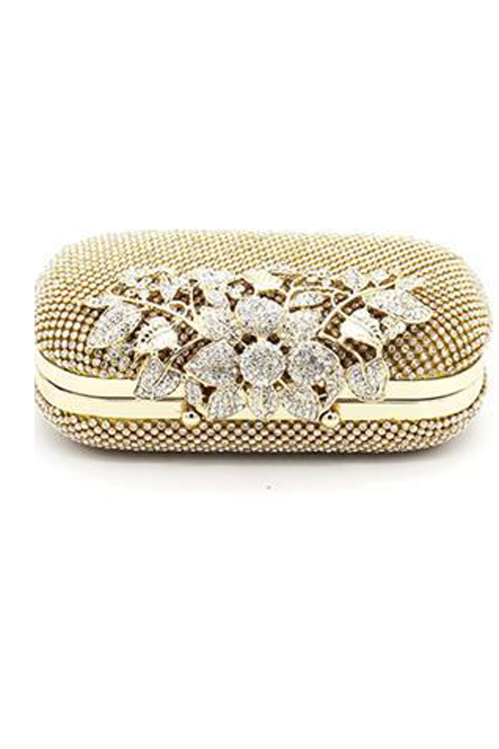 Women Fashionable Beads Decorated Clutch Bag