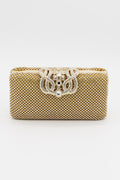 Women Stylish Patch Pocket Evening Clutch Bag