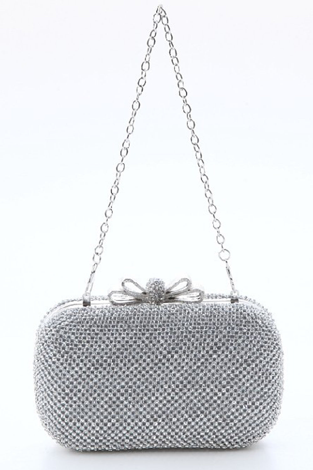 Women Rhinestone Designed Mini Clutch Bag