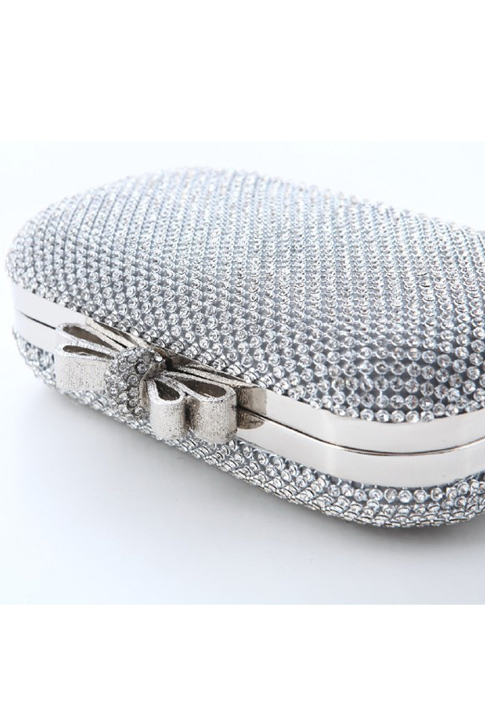 Women Rhinestone Designed Mini Clutch Bag