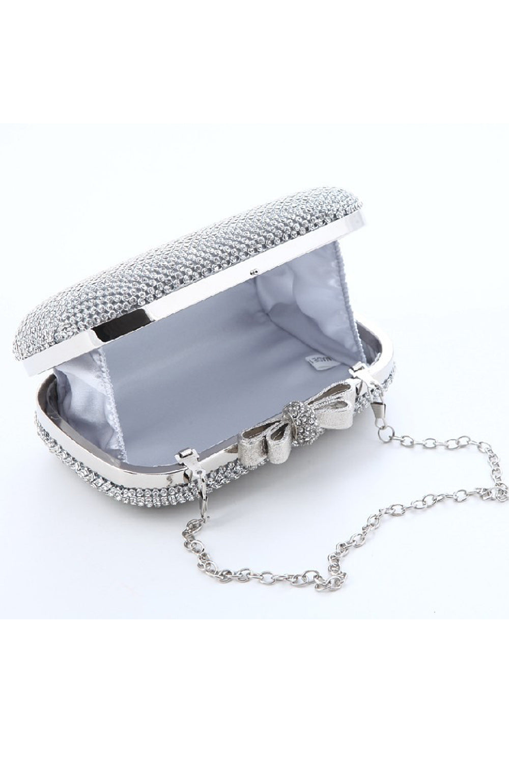 Women Rhinestone Designed Mini Clutch Bag