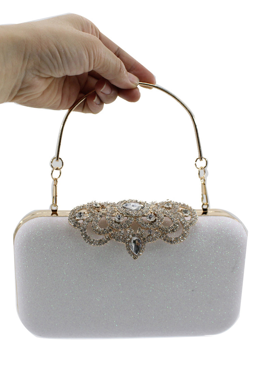 Women Fashion Shiny Base Evening Clutch Bag
