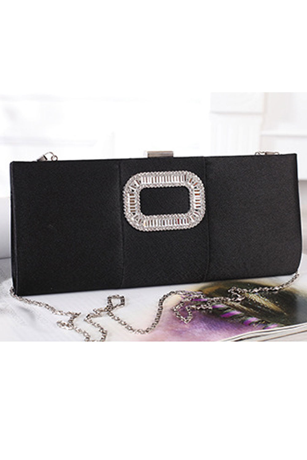 Women Fashion Rectangle Strap Clutch Bag