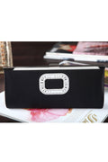 Women Rectangle Fashion Hook Closure Clutch Bag