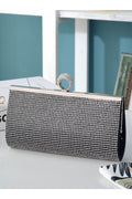 Women Shiny Beads Decorated Fashion Clutch Bag