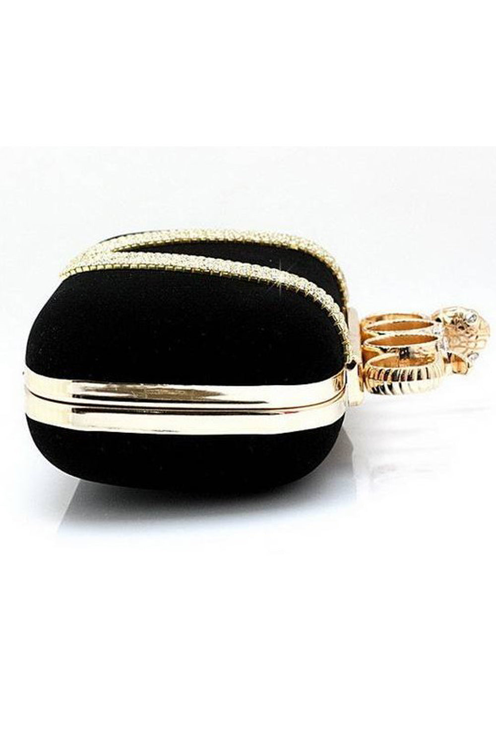 Women Solid Color Decorative Party Clutch Bag