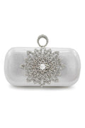 Women Classic Rhinestones Decoration Party Hand Clutch