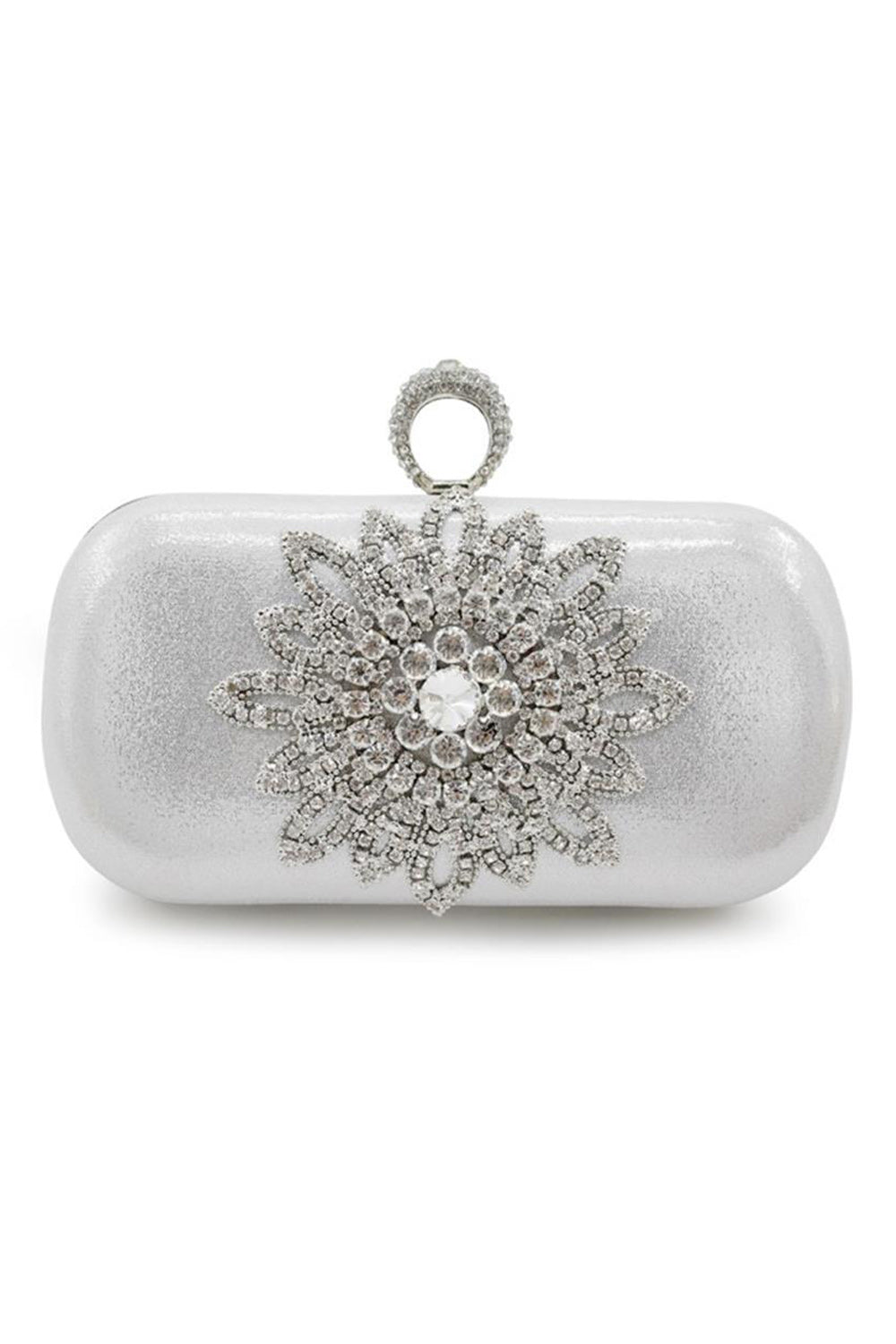 Women Classic Rhinestones Decoration Party Hand Clutch