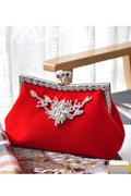 Women Rhinestone Decorated Beautiful Clutch Bag