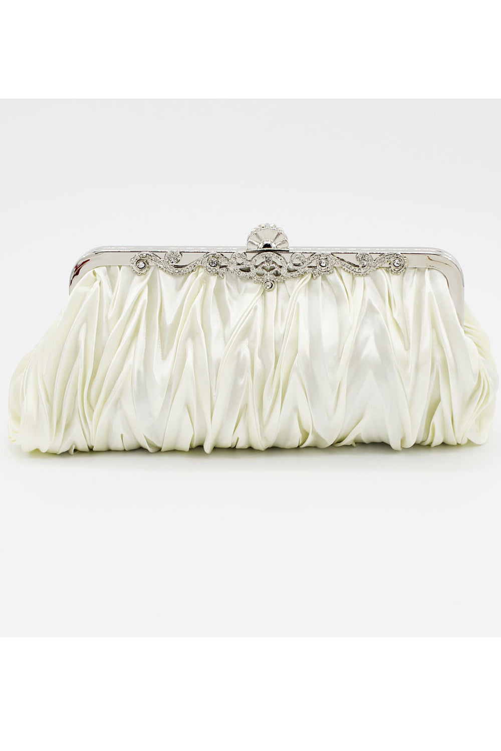 Women Fashion Silky Surface Lock Closer Party Hand Clutch