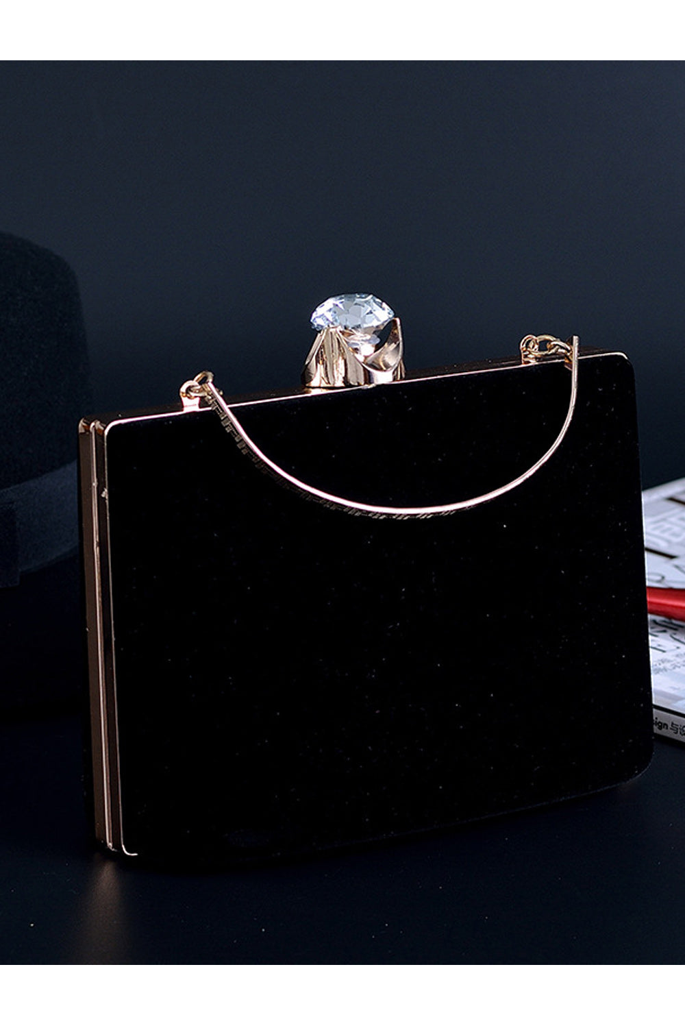 Women Slim Square Shaped Solid Colored Fashion Bag