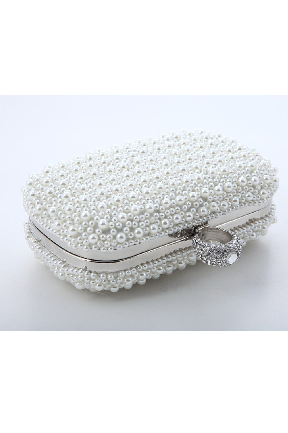 Women Pearls Decoration Handheld Fashionable Clutch Bag
