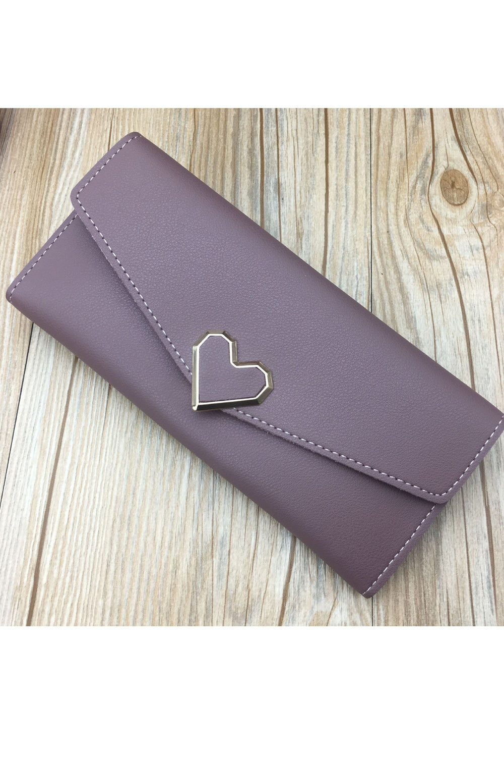 Women Slim Solid Color Three Folds Cash Holder Fashion Wallet