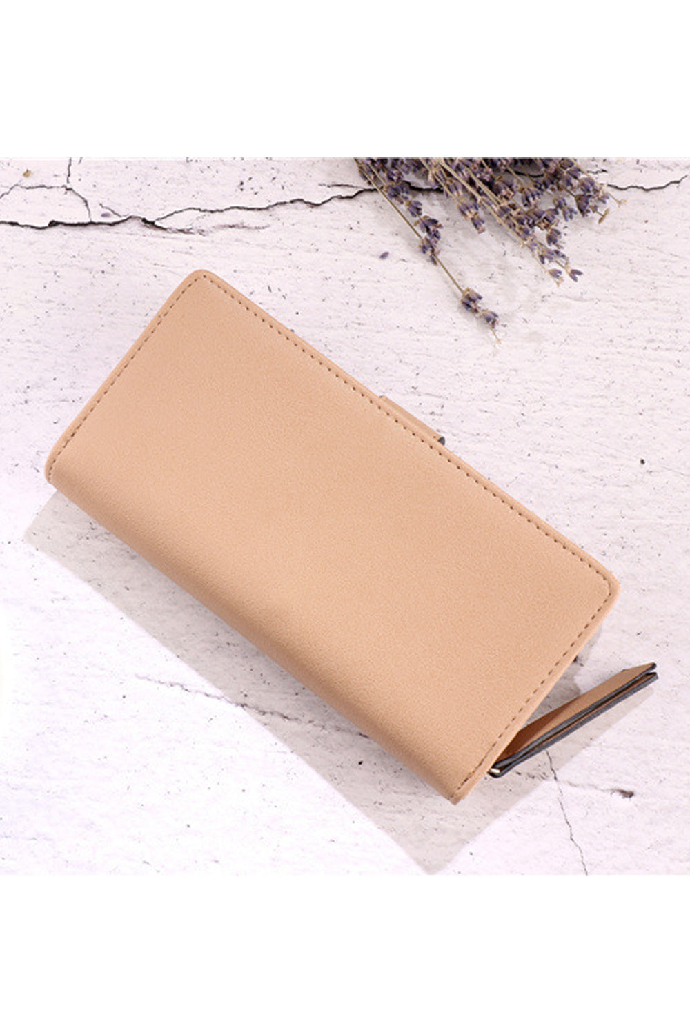 Women Hollow Leaf Cash & Card Holder PU Wallet