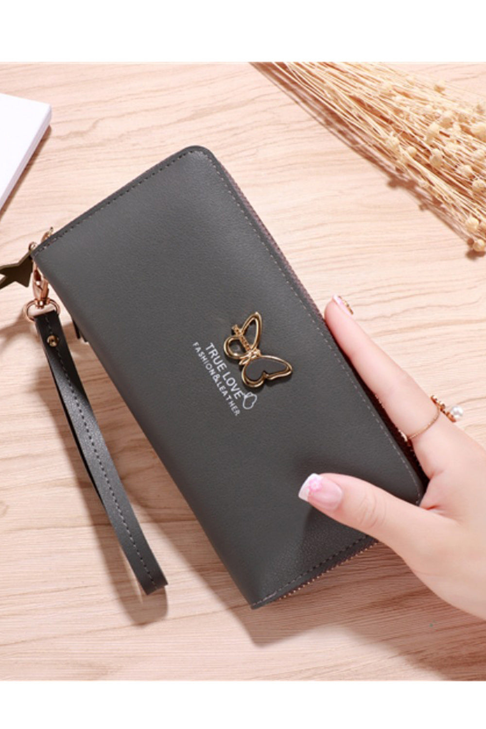 Women Horizontal Two Folds Card Holder Casual Wallet