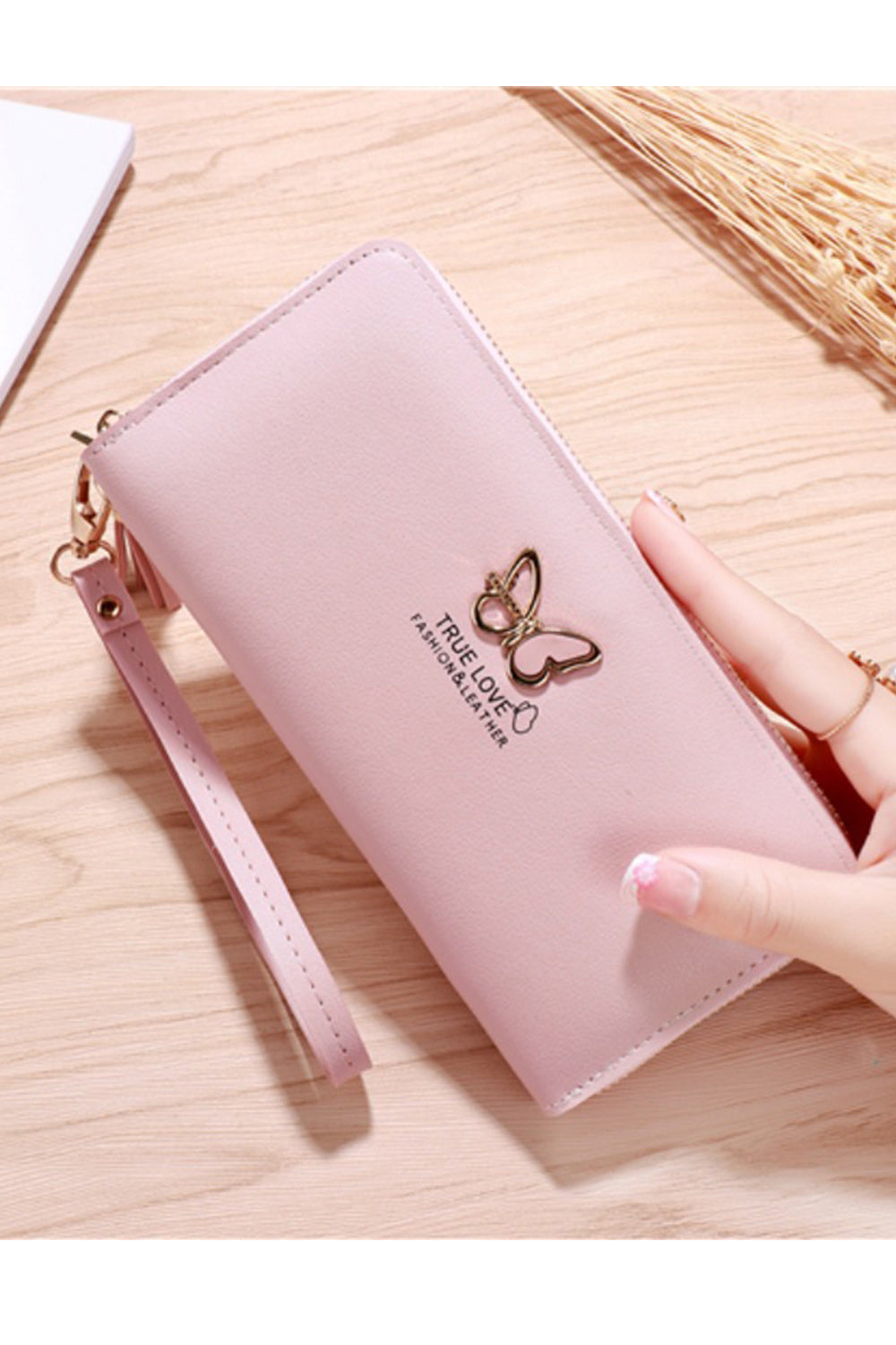 Women Horizontal Two Folds Card Holder Casual Wallet