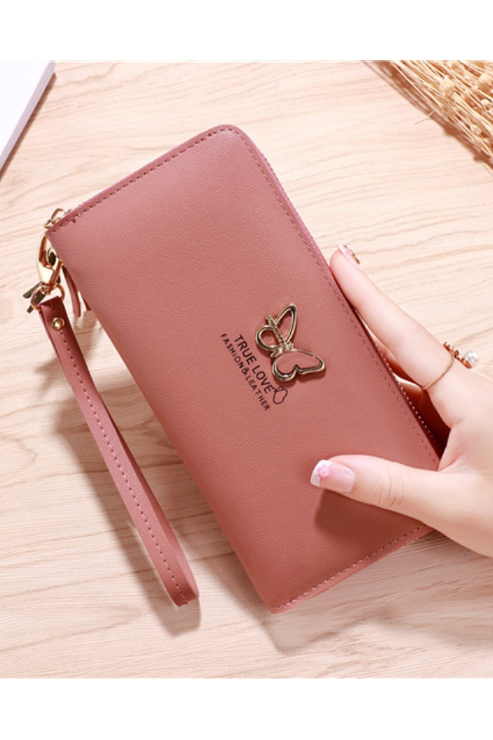 Women Horizontal Two Folds Card Holder Casual Wallet