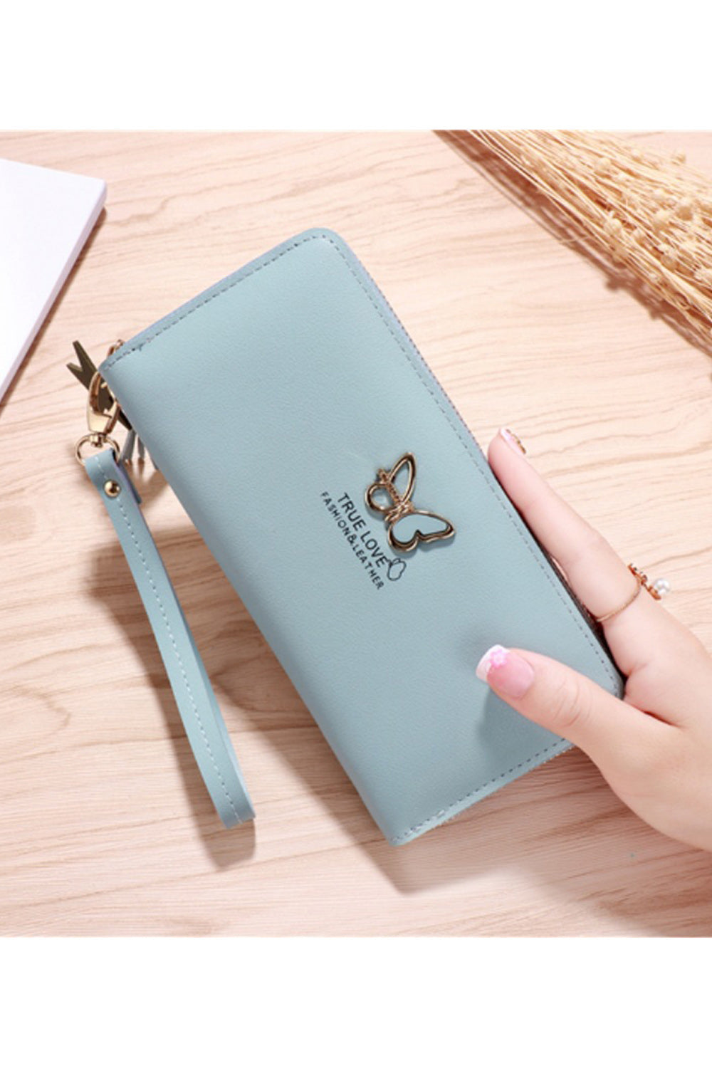 Women Horizontal Two Folds Card Holder Casual Wallet