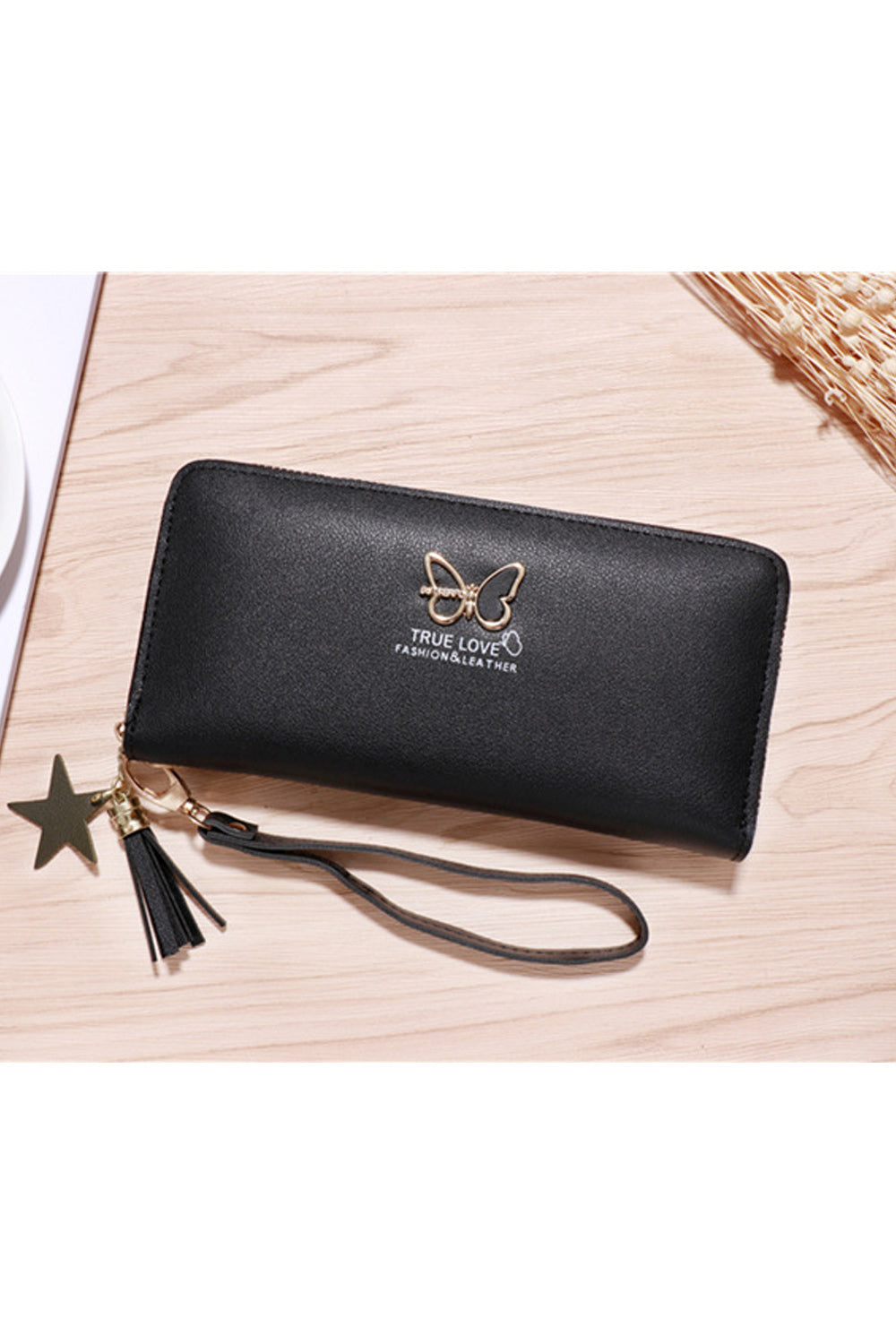 Women Horizontal Two Folds Card Holder Casual Wallet