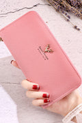 Women Zip Closure Multi Card Holder Casual Wallet