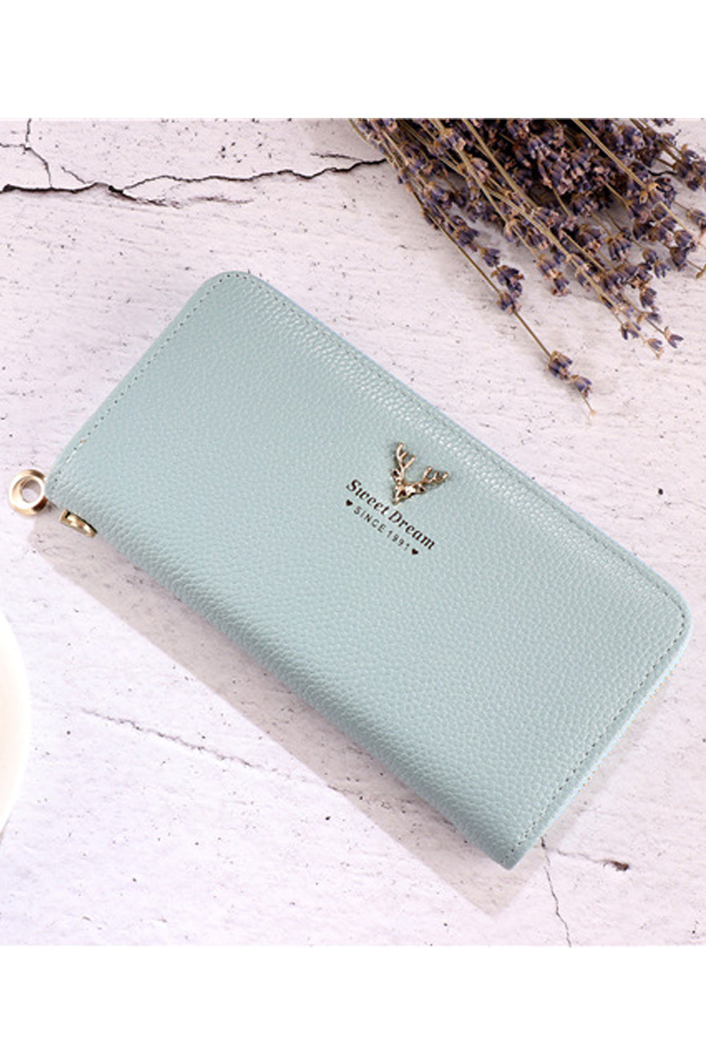 Women Zip Closure Multi Card Holder Casual Wallet